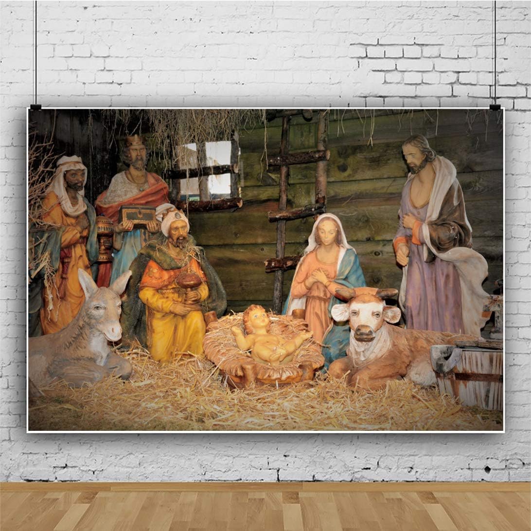 Buy OFILA 10x8ft The Birth of Jesus Backdrop Nativity Scene Backdrop