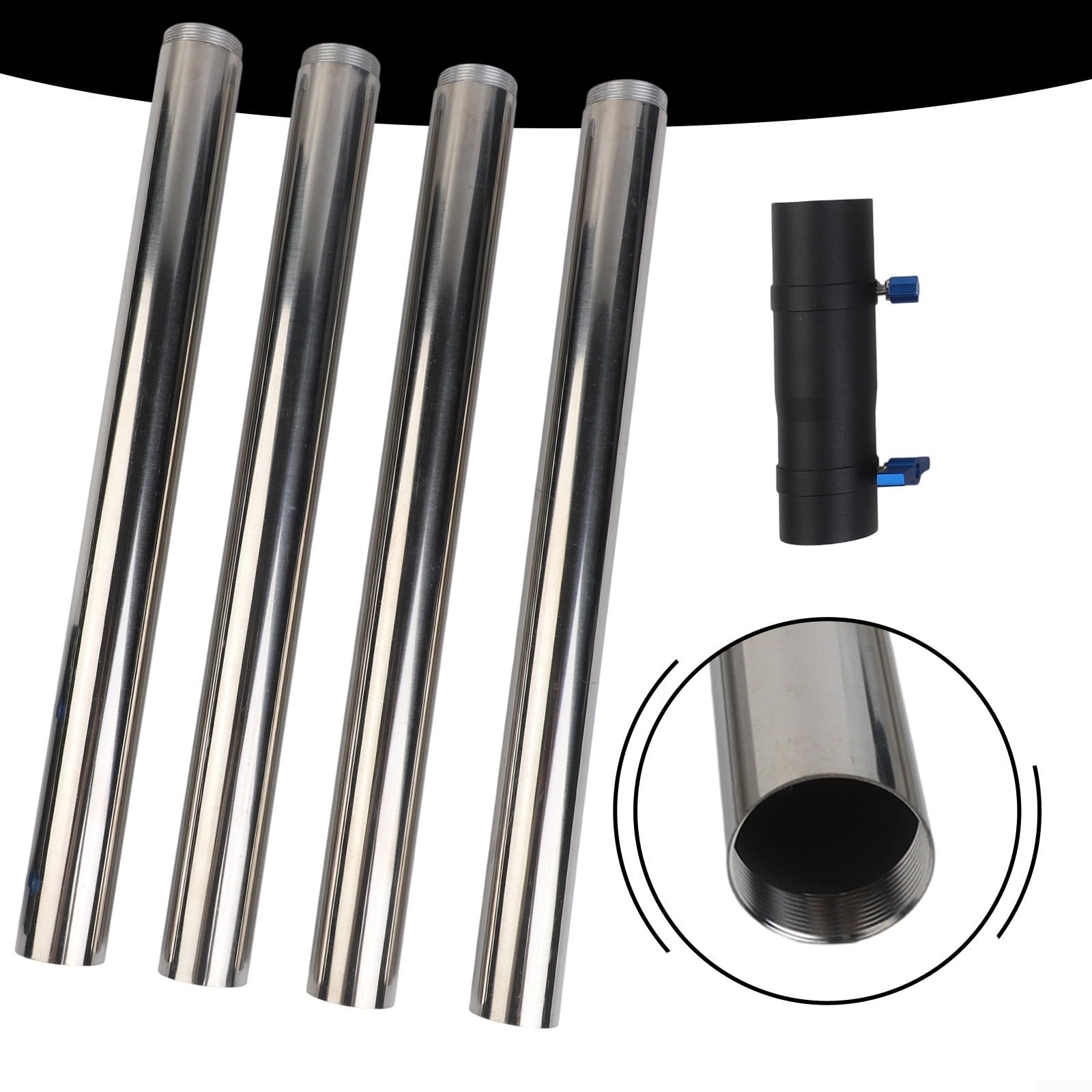 per supporto per palo Starlink in acciaio inox, 4 pezzi, resistente alle intemperie per (A) | Materiale in acciaio inossidabile, per resistenza alla ruggine, diametro 3,8 cm, previene la deformazione, lunga durata