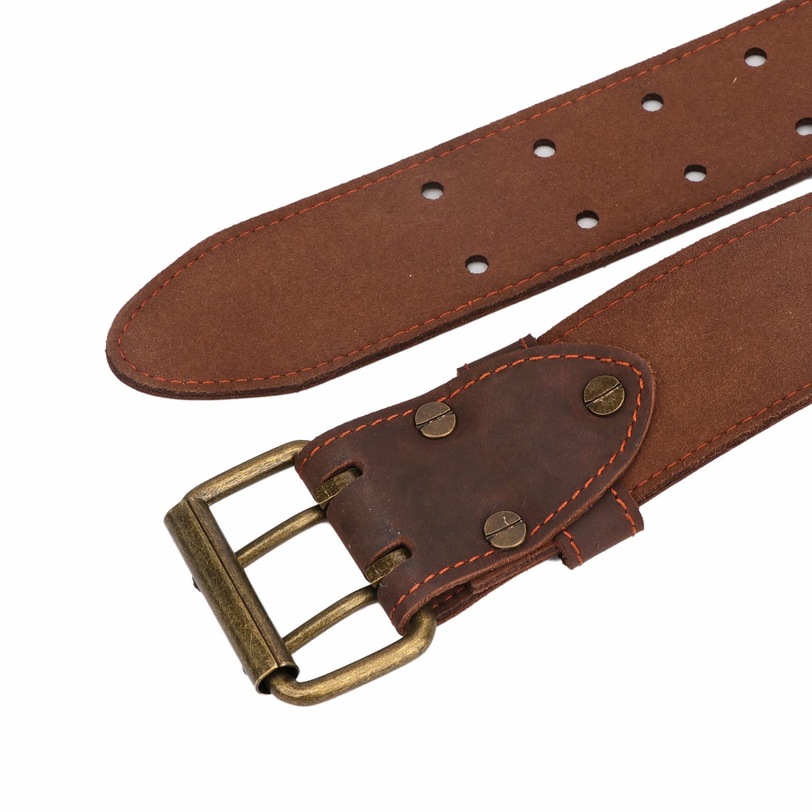 Porta Metro A Nastro In Pelle - Per Cinture Portautensili - Con Clip Da Cintura Opzionale - Pelle Pieno Fiore Fatta A Mano - Prodotto Negli Stati Uniti - Italia - Foto 3