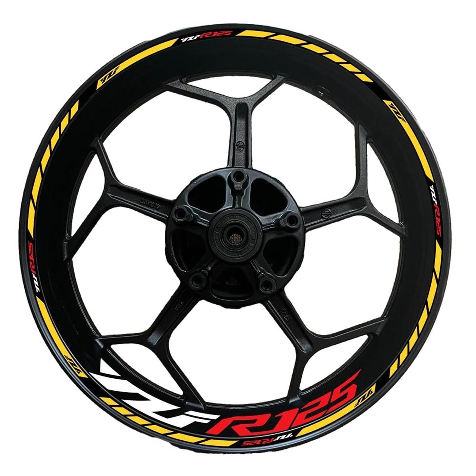 Applique for for YZF R125 for YZFR125 Motorcycle Wheel Hub Decals Decorative Stickers Reflective Stickers(25)