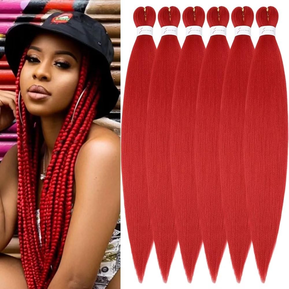 YDDM Capelli Per Treccine Africane Rosa Extension Treccine Texture Yaki Easy Install per Principianti 20 Pollici 3 Pezzi Capelli Leggeri e Naturali per Box Braids, Twist e Crochet — view 46