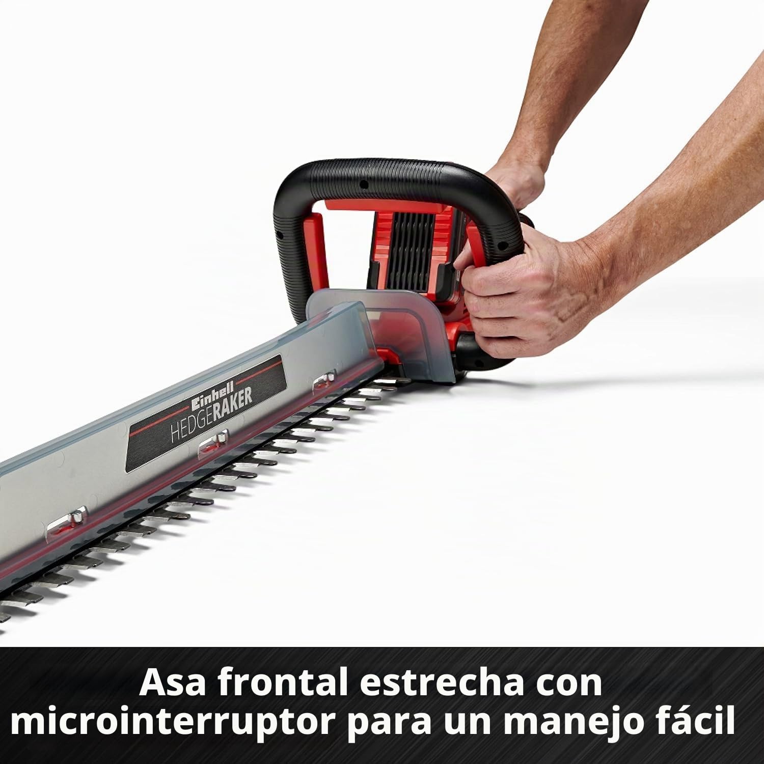 Einhell Cortasetos inalámbrico GE-CH 18/60 Li-Solo Power X-Change (18 V, Longitud de Corte de 60 cm, Distancia Entre Dientes de 22 mm, Mango Giratorio, Incluye colector de Cortes, sin batería)