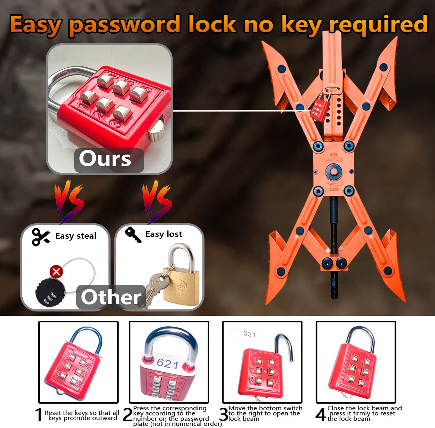 VEVOR 2PCS Wheel Chock Stabilizer X-shaped Wheel Chock With Ratchet Wrench For Camper Trailer RV Truck 1.5 In. To 10 In. Tire CLWDQXBZXSDDXO4ZMV0 - The Home Depot - Foto 11