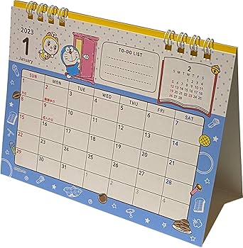 Amazon | generic デスクリング 日本カレンダー 2023年 12ヶ月