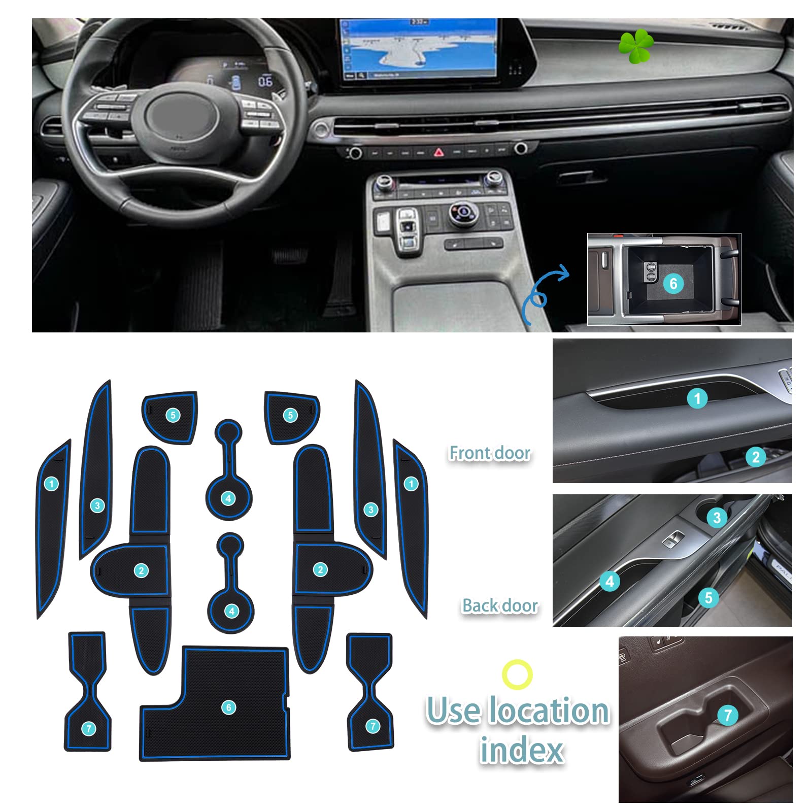 Hyundai Palisade 2023-2025 Screen Protector - 12.3 Inch Tempered Glass For Touchscreen