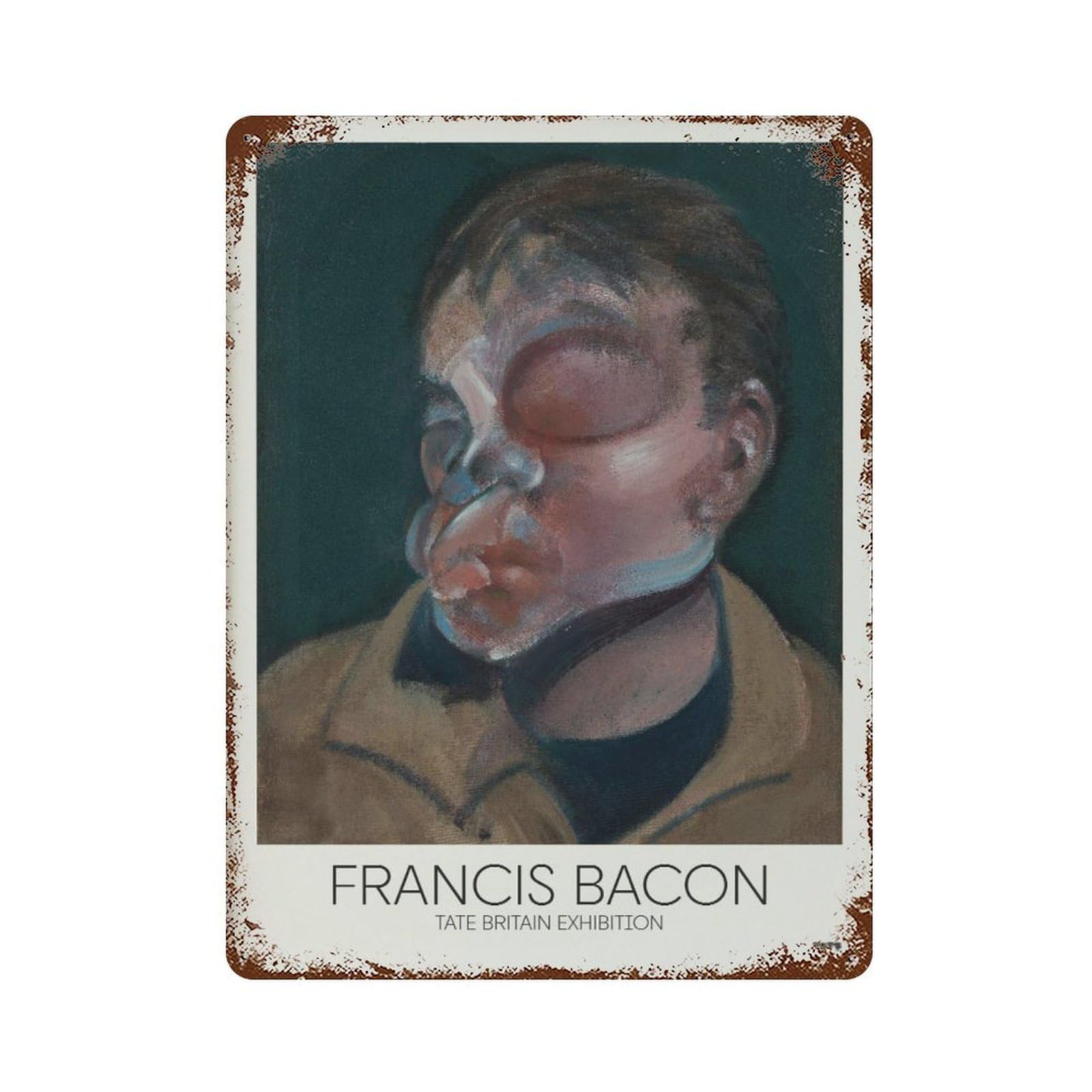 xiaoxiaoshen Francis Bacon Self-portrait Surrealist Gallery Wall Decor Art Metal Tin Poster Modern Home Decor Art Home Bar Shop Decorations Vintage Sign 40x30cm