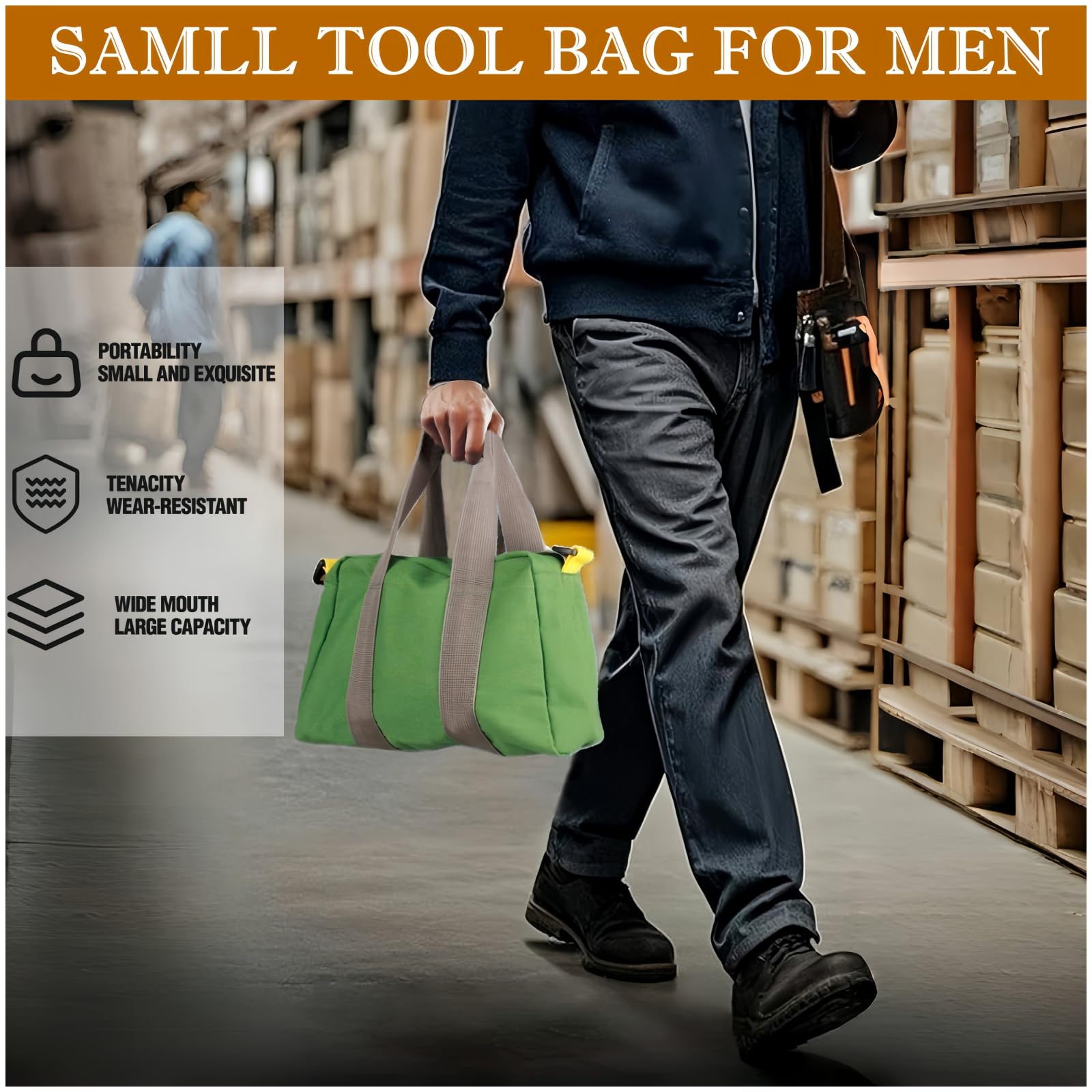  TOOLS 工具入れ　CANVAS TOOL BAG 12㌅ 12 Inch Wide Mouth Tool Bag, Heavy Duty Canvas Tool Storage