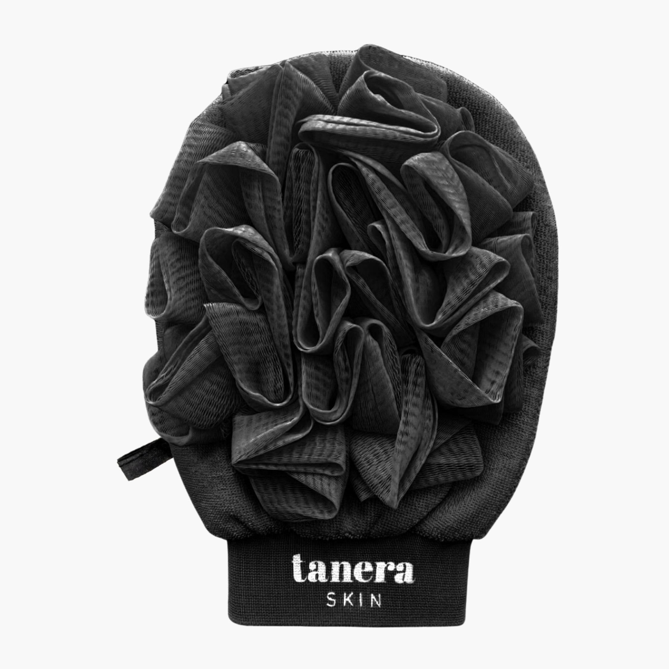 2-in-1 Tanera Skin Peeling Handschuh für Körper - das Original aus Die Höhle der Löwen - Reibeisenhaut, Keratosis Pilaris, Selbstbräuner Entfernung, Unreine Haut, Erdbeerbeine, Kessa Hamam Body Scrub