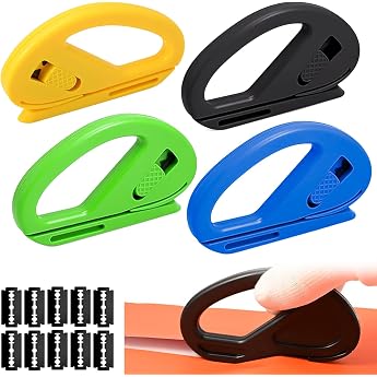 Artiquea Gift Wrapping Paper Cutter Mini Paper Cutter with 10 Replacement Blades Gift Wrap Cutter for Rolls Pack of 4
