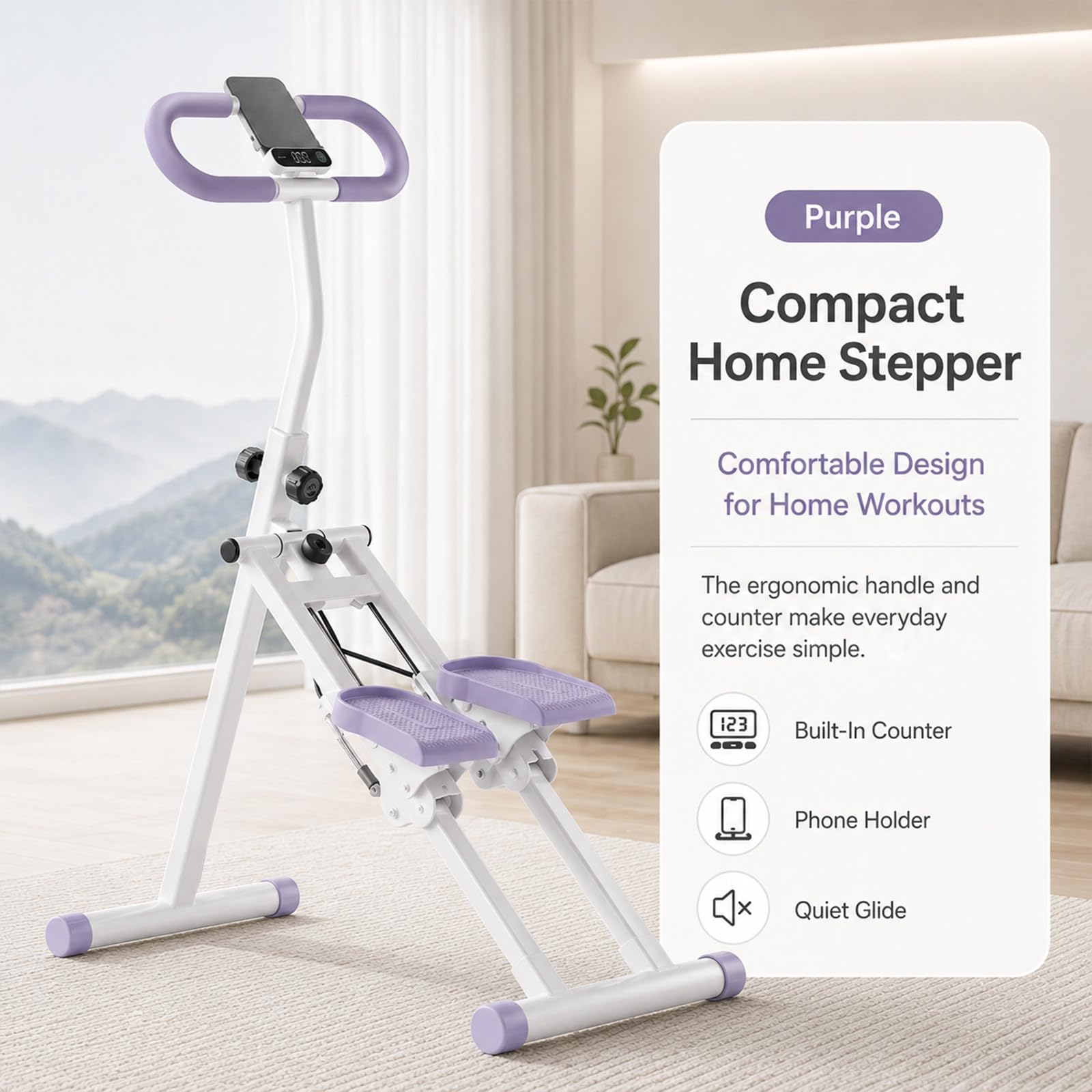 Stepper per la casa, Pieghevole Purple