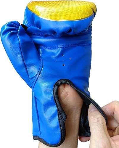 Miniatura 4 de Guantes de boxeo para niños, guantes de boxeo para niños de 5 a 13 años, niños y niñas, guantes de entrenamiento de boxeo para saco de boxeo,
