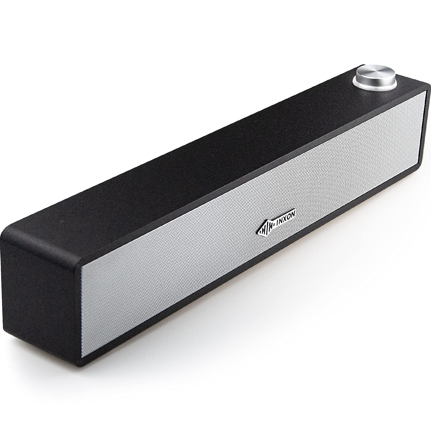 INXON Wooden Computer Speakers, Bluetooth 5.0 Computer Sound Bar, Wood Mini Soundbar, USB Powered St