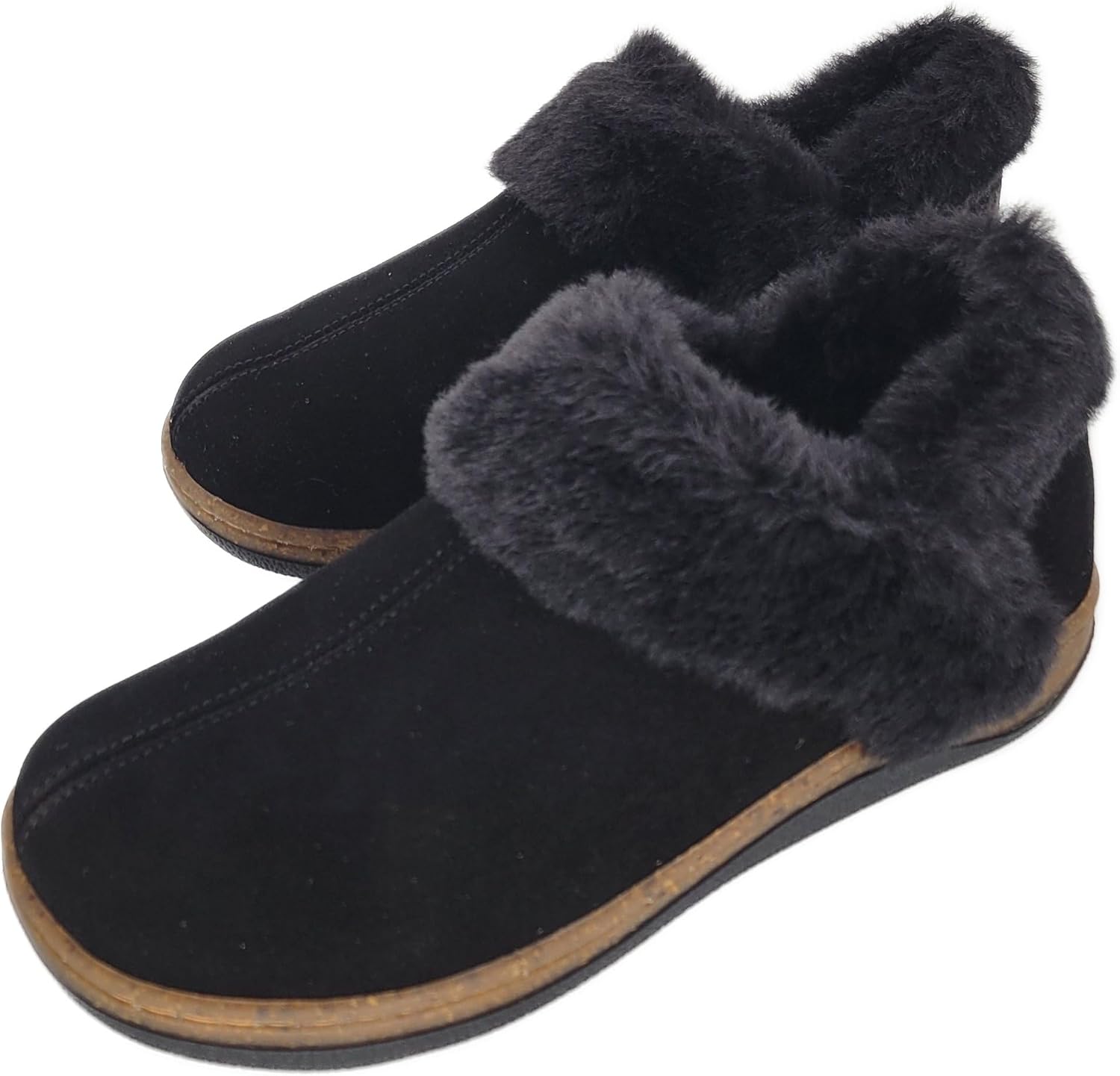 Clarks (クラークス) レディース スリッパ スエード レザースカフ トゥ - フラシ天フェイクファー襟/コルクミッドソールの エコー] レースアップシューズ SOFT 60 W ウィメンズ 本革 レースアップ シューズ 本革ポインテッドレースアップシューズ （チョコレート）  -エンチャンテッド-enchanted-｜レディースシューズ・婦人靴の通販 [エコー] レースアップシューズ SOFT 60 W ウィメンズ 本革  ...