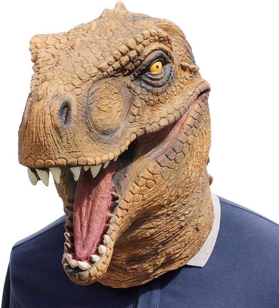 Party-Specific Animal Mask Special Christmas Halloween Jurassic Dinosaur Tyrannosaurus Rex Mask Walking Props Opening Party Environmentally friendly and non-toxic