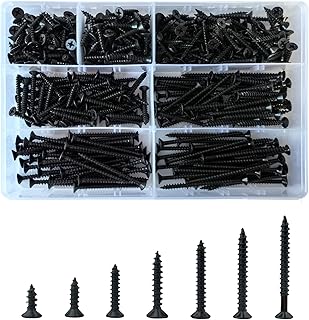 Ymass 500pcs M4 High Hardness Drywall Screws Assortment Kit