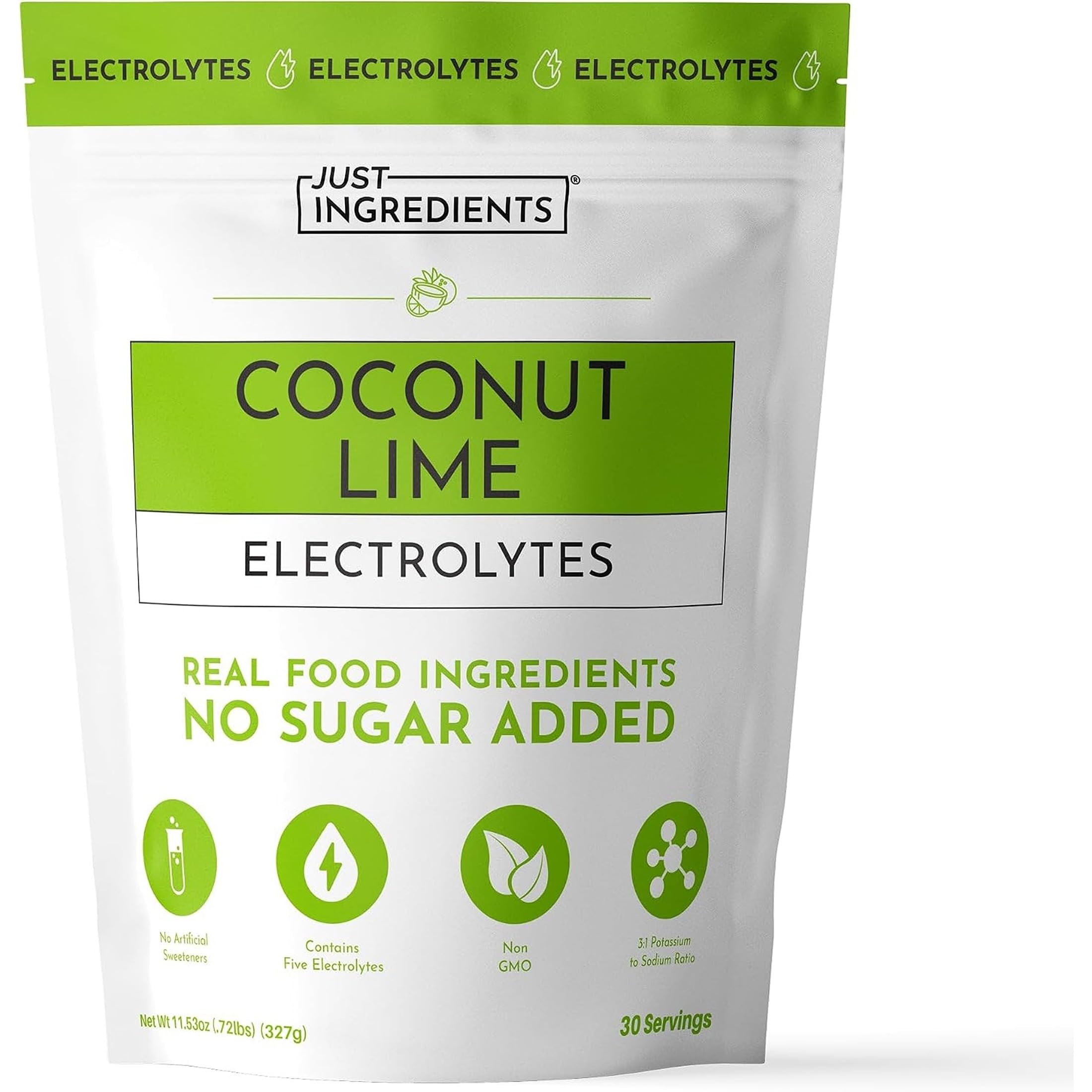 JUST INGREDIENTS Raspberry Lemonade Electrolyte - No Sugar - 30 Servings — Amazon image 14