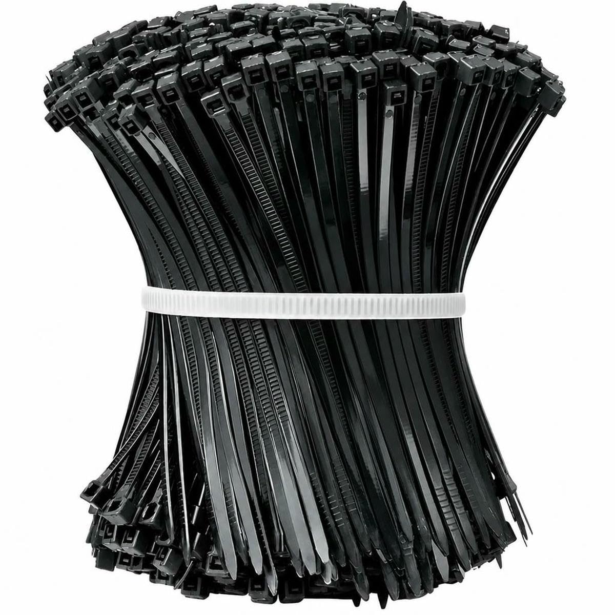 Bsguz Black(3X100mm) Black White Nylon Cable Ties Adjustable Self-Locking Fastening Rings Zip Tie Cable Wires Fixing Ties For Home Offices Industrial-500