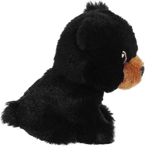 Miniatura 3 de Aurora® Animal de peluche Eco Nation™ Mini Black Bear de fabricación responsable, ideal para aventuras de juego, perfecto para cumpleaños o