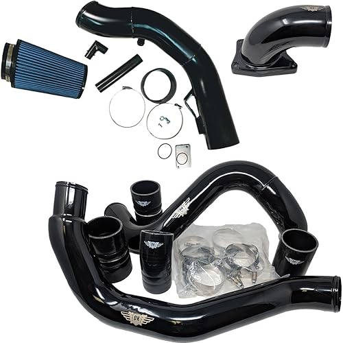 Turbo Air Products Fits Ford 6.0L 6.0 2003-2007 Powerstroke Engines - DK Engine Parts (Intercooler Pipes Elbow and Cold Air Intake)