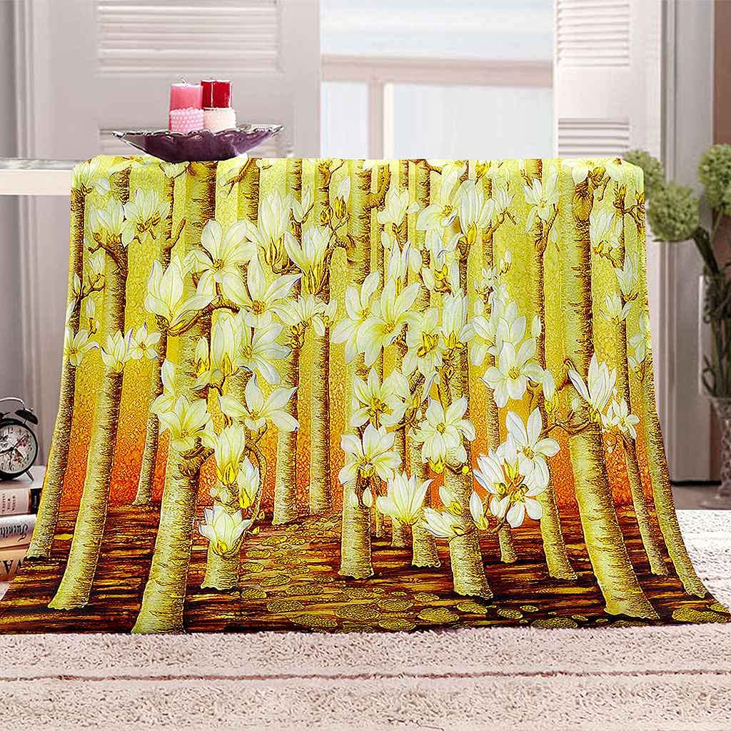 Plaid canapé 3D doux en microfibre couverture lit chaude toutes saisons