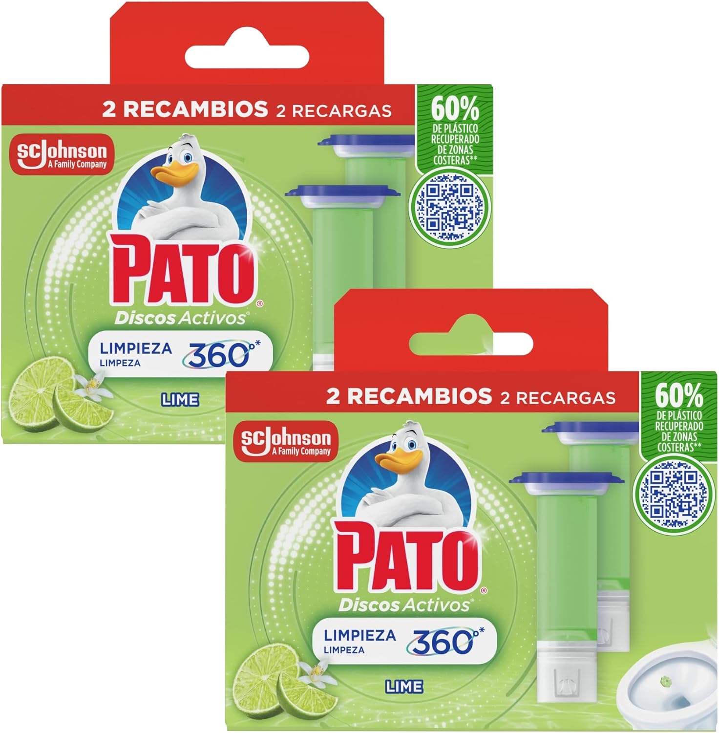 4 recambios de PATO Discos Activos WC Lima por 7,21€ (en compra recurrente)