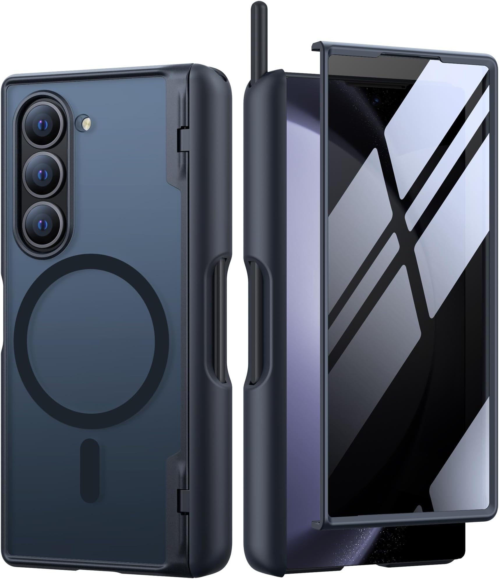 For Oppo Find N5 Magnetic Case With Rotating Ring Holder, Kickstand