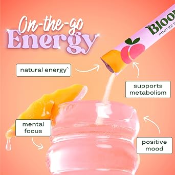 Bloom Energy Sticks Peach Mango and Hydration Sticks Rocket Blast Bundle