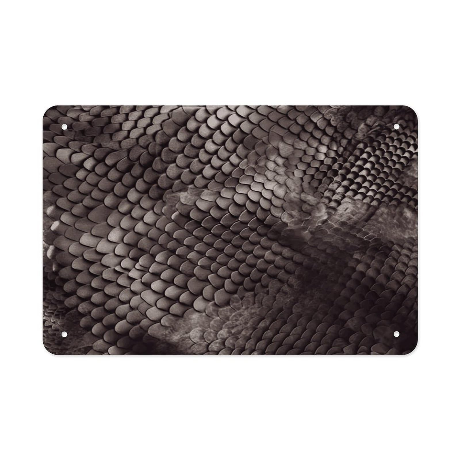Fekiloot Style Classic Snake Skin Metal Signs Wall Art Tin Sign