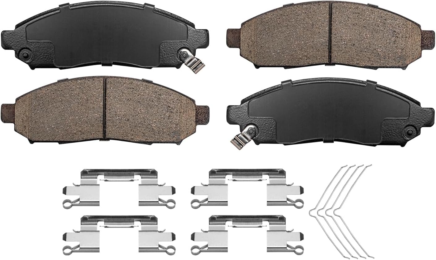 Detroit Axle - 6pc Front Brake Kit for 2013-2021 Nissan NV200 2015-2018 Chevrolet City Express, 2016 2017 Disc Brake Rotors Ceramic Brakes Pads w/Hardware Replacement: 11.14" inch Rotors