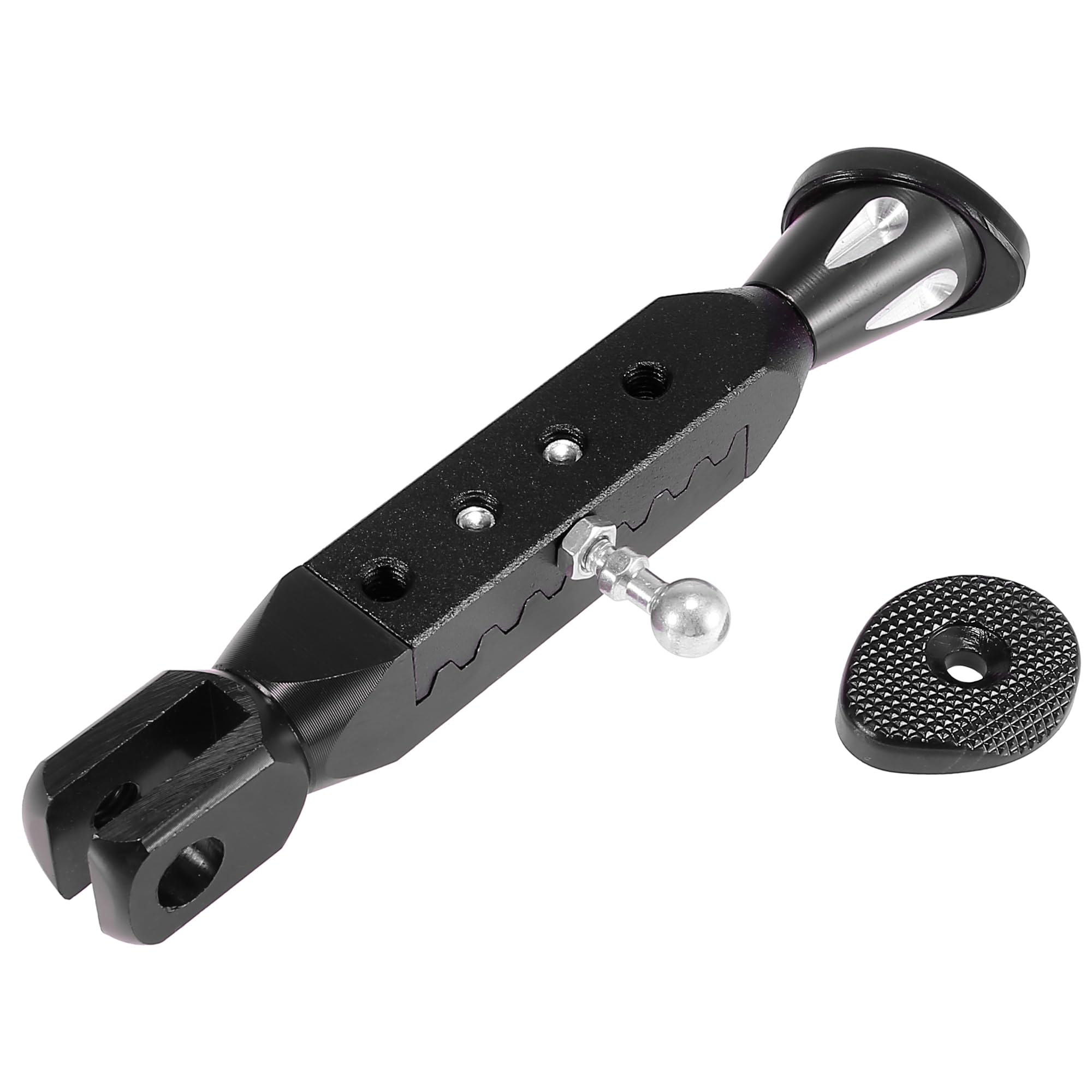 Béquille Moto Réglable Alliage Aluminium Cnc Universelle Béquille Latérale Moto Réglable Motoforti - Alliage Aluminium CNC Noir/Argent Béquille Antidérapante Universelle