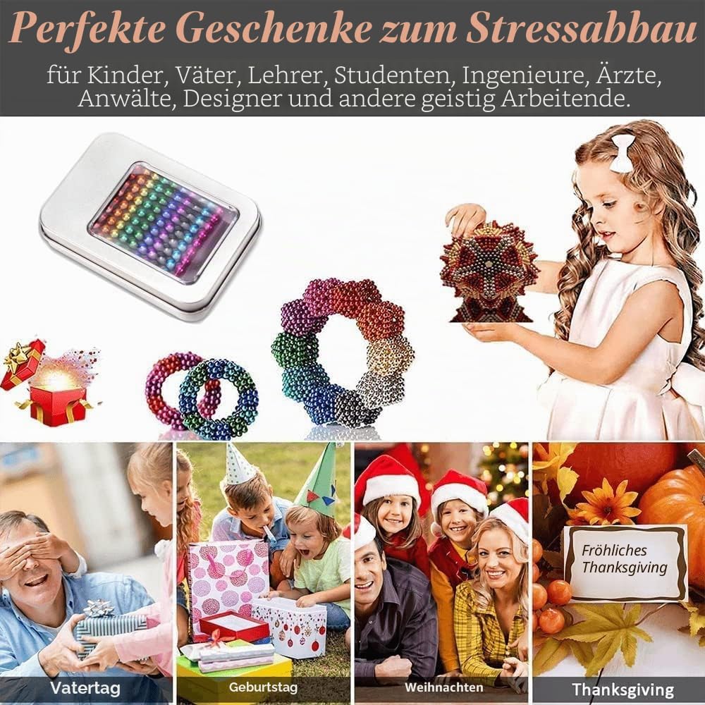 3D-Bausteinset, 216 Bausteine, kreatives Bauspielzeug, Mint-Lernspielzeug