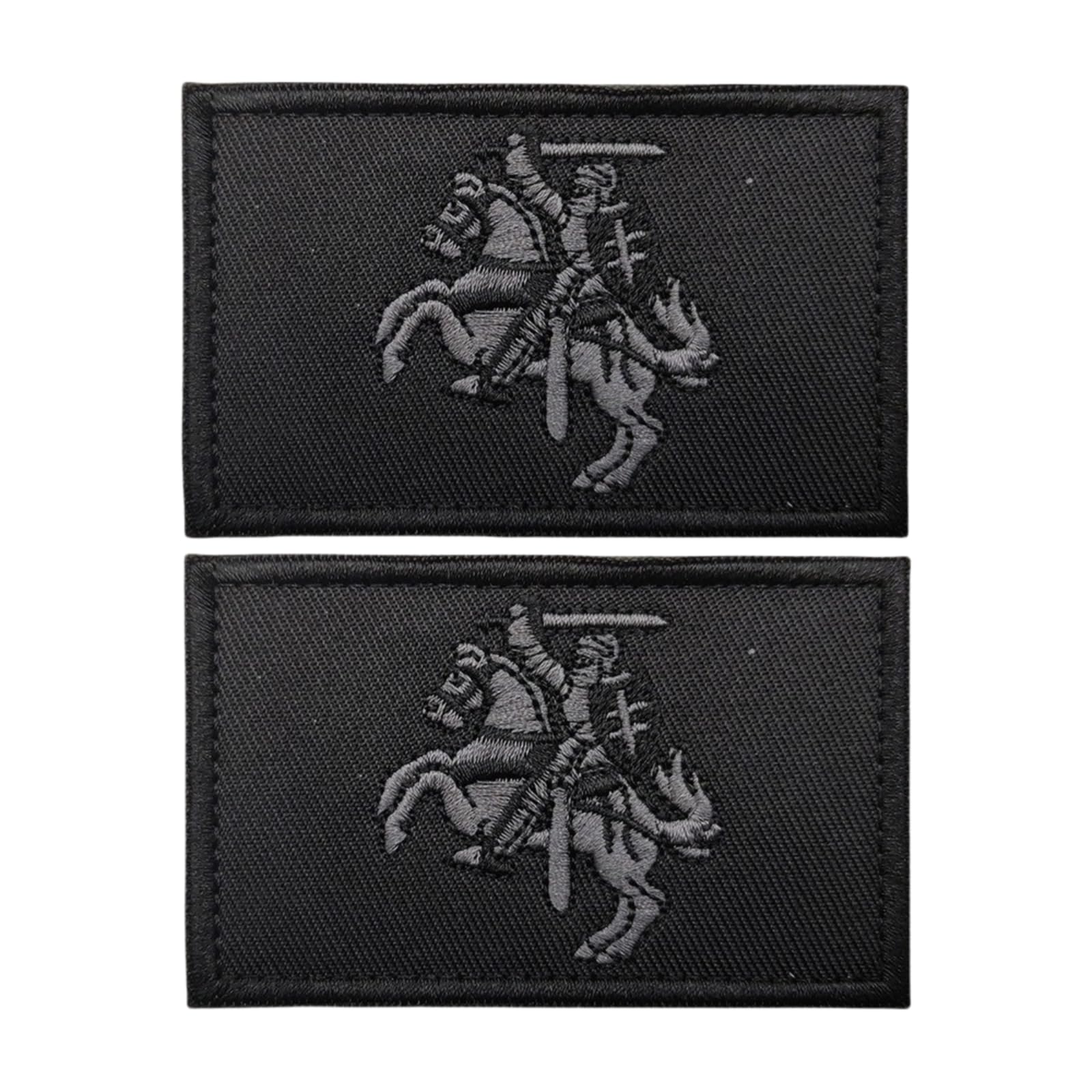 Lithuania Flag Embroidered Patch, Tactical Morale Patch, Suitable for Military Equipment Accessories Pack of 2 - Crusader Knight