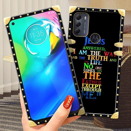 Miniatura 4 de Funda para Moto G Power 2022G Pure, funda cuadrada con diseño elegante de lujo, decoración de metal, cubierta protectora de esquina para Motorola