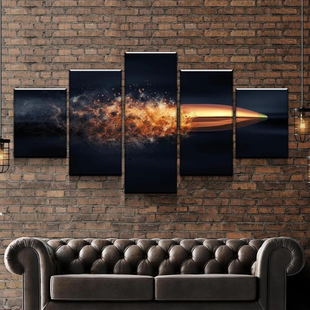 Décoration murale pour salon moderne tableau en 5 pièces