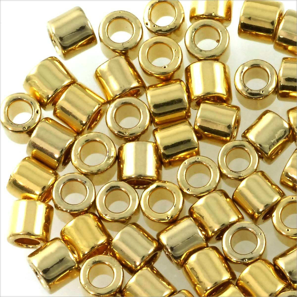 Miyuki Delica Seed Bead 8/0 24K Light Gold Plated (18 Grams)