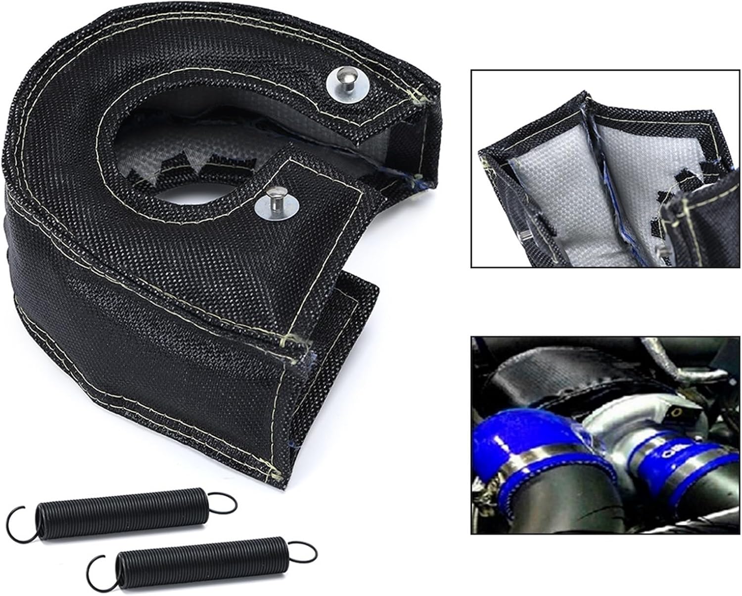 T3 Turbo Heat Shield Turbocharger Blanket Cover For T2 T25 T28 GT28 GT30 GT35 Turbine Housing Car engine Protection Wrap