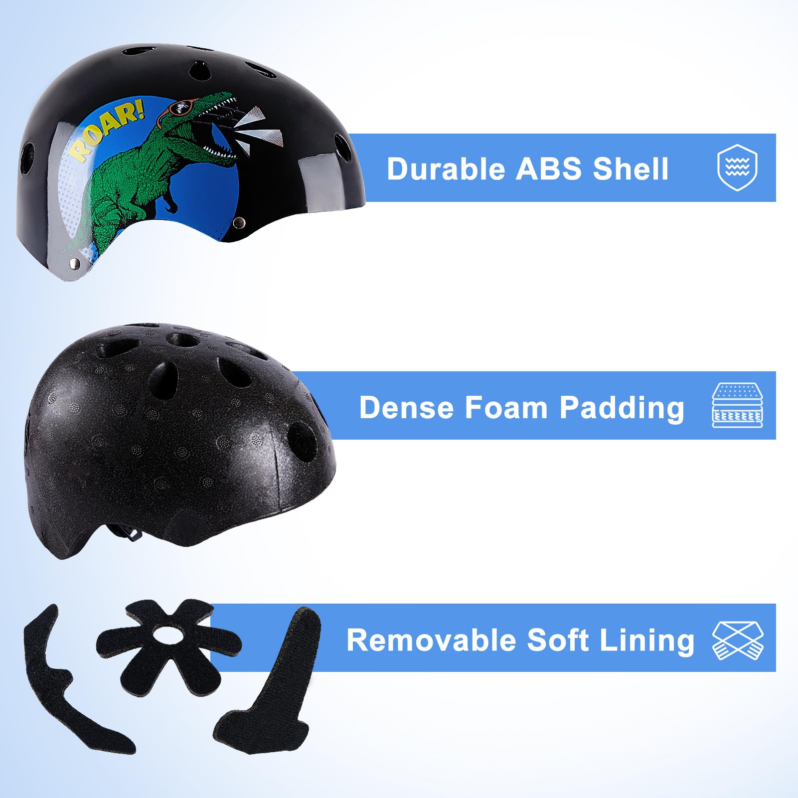 Casque Vélo Enfant Réglable 51-58 Cm - Protection Skate Trottinette Rollers