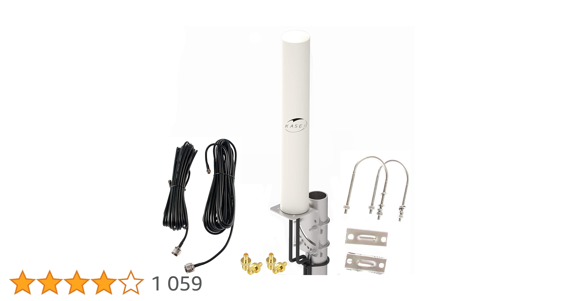 KASER Antenne 4G LTE Exterieur Mimo Omnidirectionnel Étanche 696 - 2700 MHz connecteur SMA CRC9 TS9 Compatible pour Routeur 4G Gagnez jusqu'à 12 dBi Réception jusqu'à 15 KM (Câble 2 x 10 m) KASER Antenne 4G LTE Exterieur Mimo Omnidirectionnel Étanche 696 - 2700 MHz connecteur SMA CRC9 TS9 Compatible pour Routeur 4G Gagnez jusqu'à 12 dBi Réception jusqu'à 15 KM (Câble 2 x 10 m)
