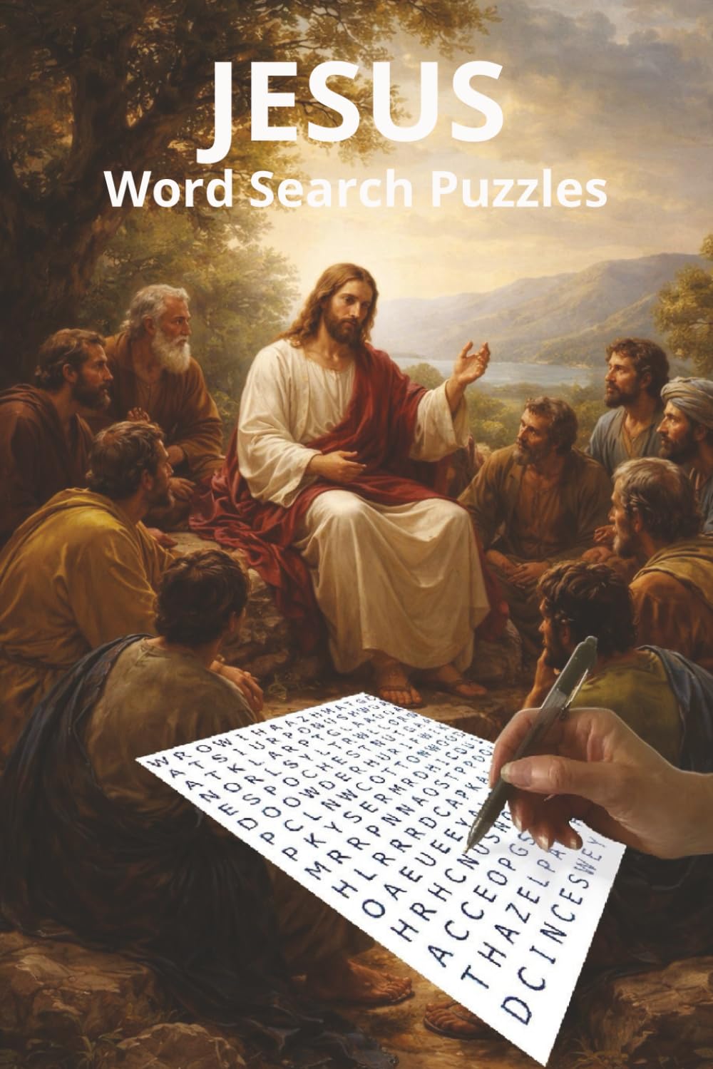 JESUS WORD SEARCH PUZZLES: Word Search Puzzles to Inspire the Mind, Relax, and Focus | 6x9 inches, 110 pages | 50+ Puzzles | Solutions Included