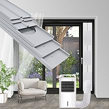 NWESTUN Portable Air Conditioner Sliding Door Vent Kit - Portable Air Conditioner Window Kit for Sliding Door, Max length 90inches, Adjustable Ac Vent Kit for Exhaust Hose with 5.9"/15cm Diameter