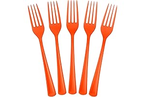 Orange Plastic Forks: Enhance Your Table Setting with Vibrant Style