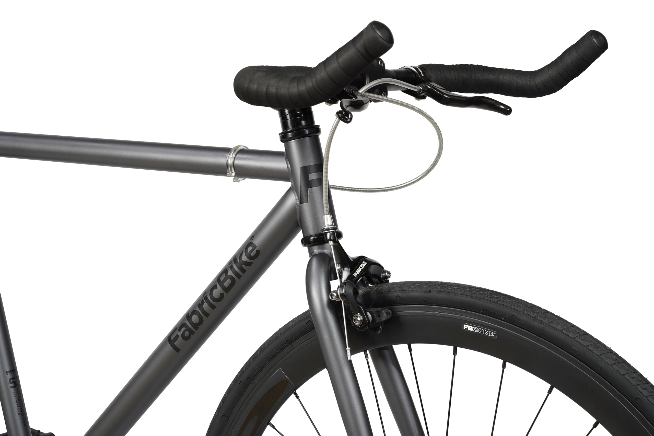 FabricBike Original - Vélo Fixed Gear Bike, Roue 28", vélo à pignon Fixe, vélo Simple Vitesse, Cadre Acier Hi-Ten, 10,45 kg (Taille M).