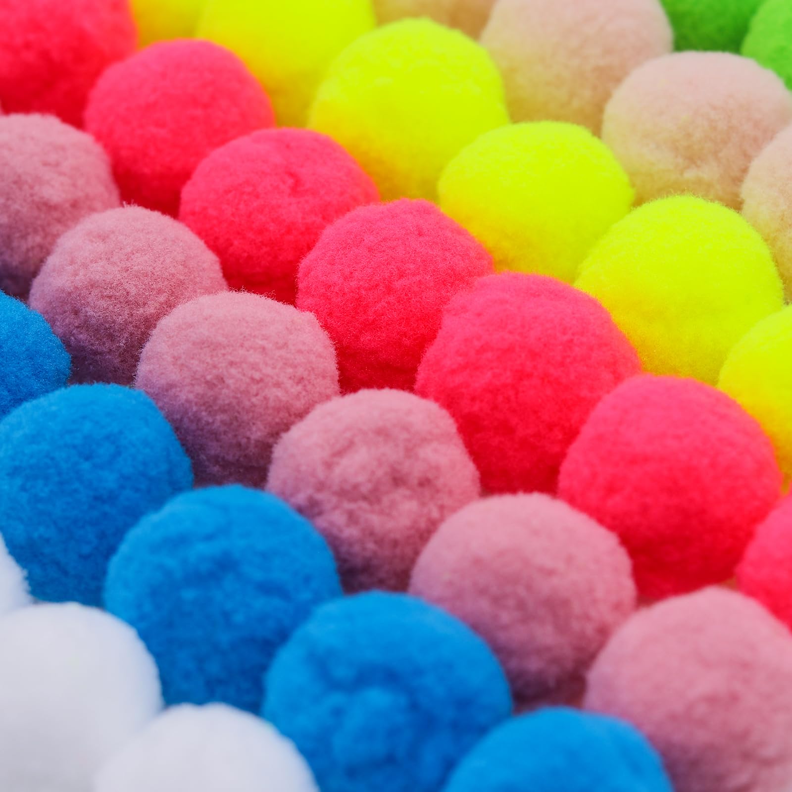 Pompon Colorati Per Lavoretti - 250 Pezzi Da 3 Cm, 15 Colori, Per Artigianato E Decorazioni - Foto 6