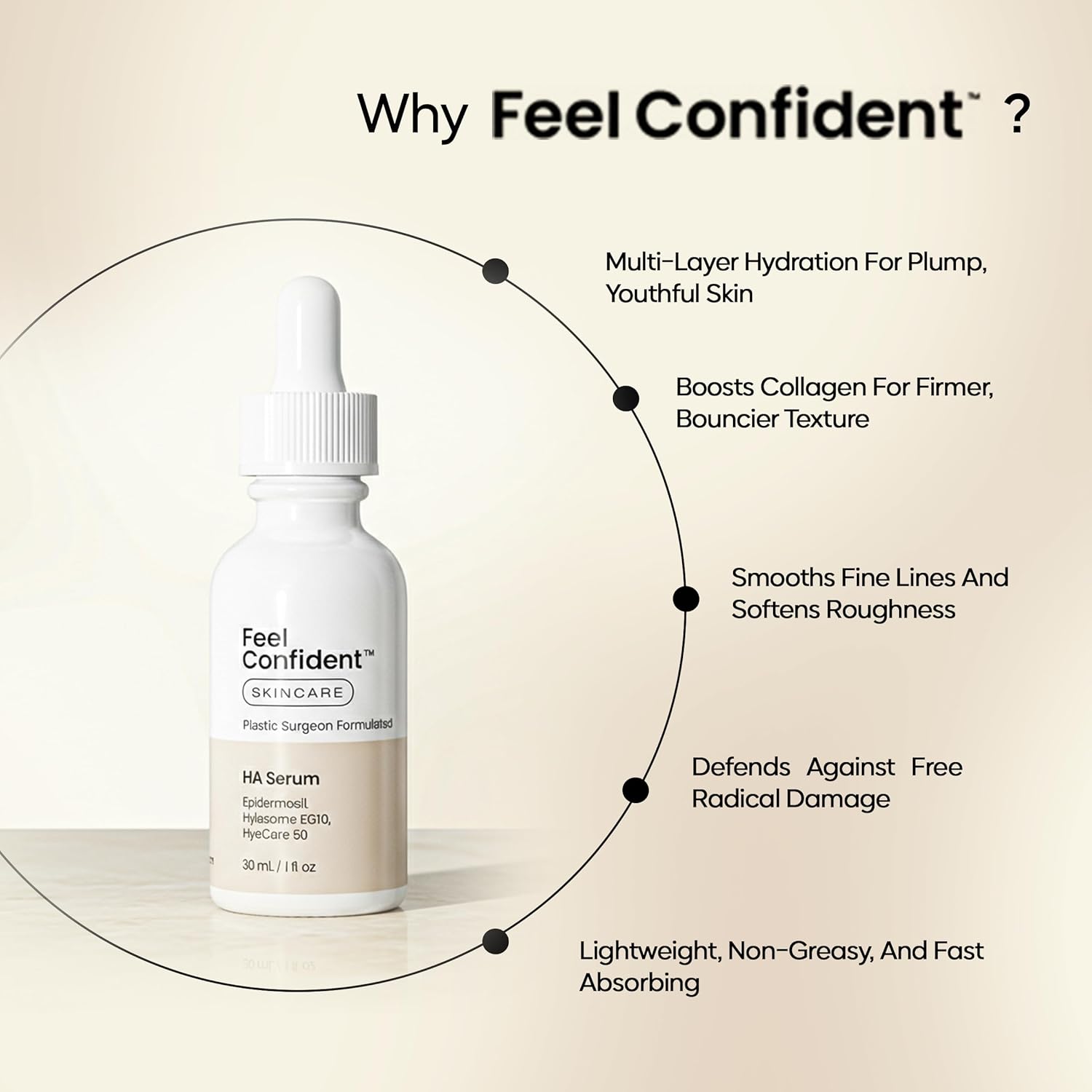 Hyaluronic Acid Serum Skincare HA Serum for Face & All Skin Types – Plastic Surgeon Formulated Triple HA Complex for Deep Hydration & Plump Skin 1 fl oz (30 mL) - Image 5