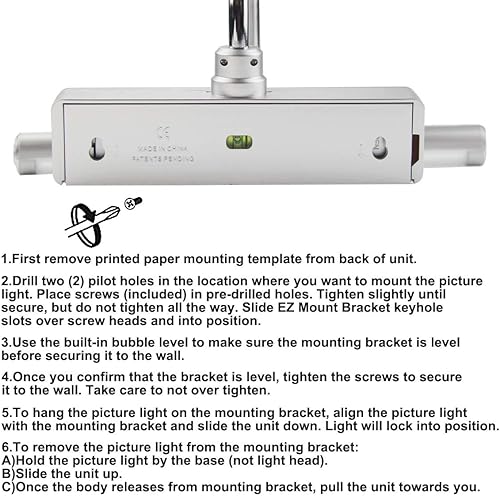 Miniatura 7 de BIGLIGHT - Luz LED inalámbrica a pilas para cuadros, con temporizador y regulador de intensidad, cabezales de luz giratorios con 3 modos de