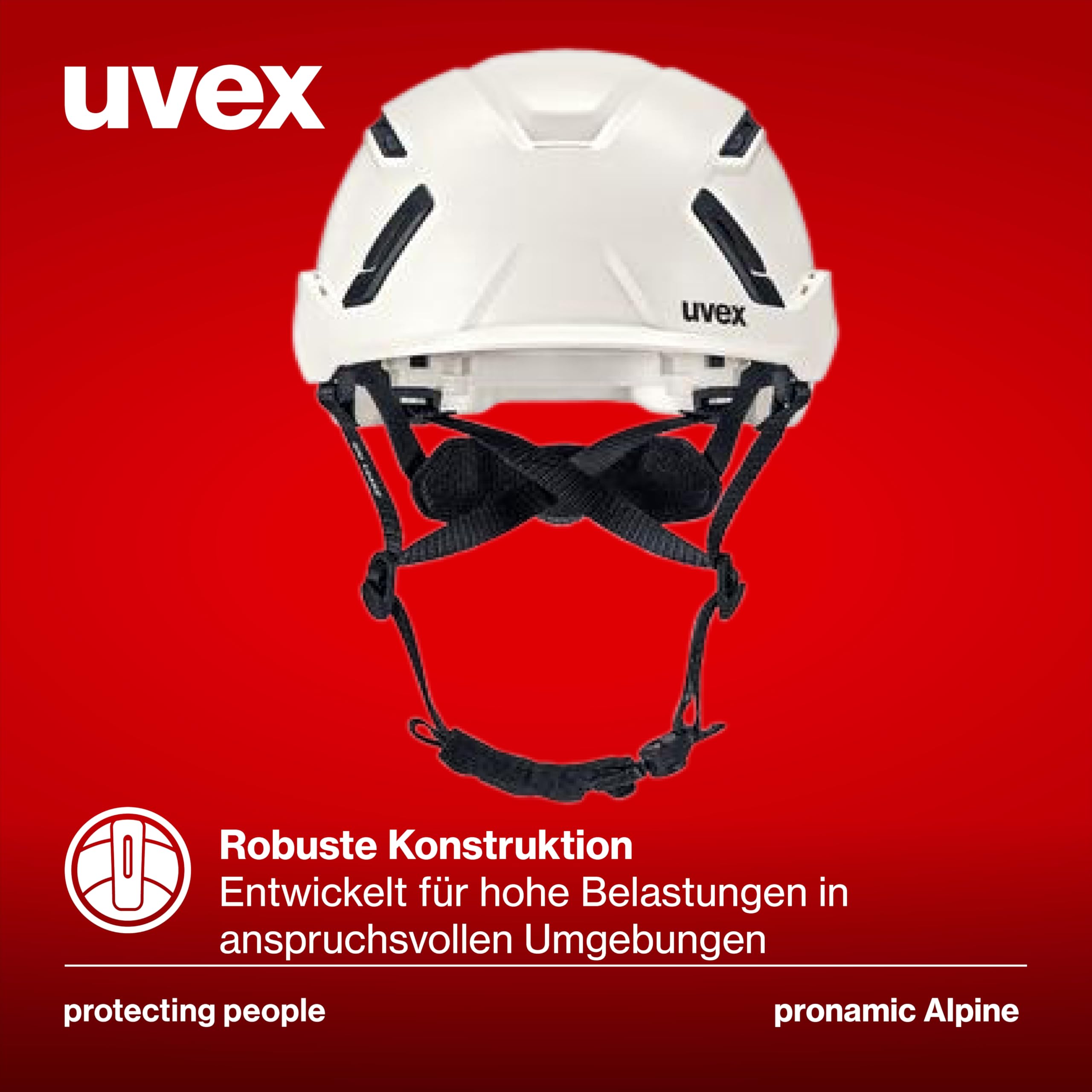 Uvex pronamic Alpine Schutzhelm – MIPS-Sicherheitssystem, stufenlos verstellbar 51-63 cm, Kletterhelm mit Industrienorm, Bauhelm