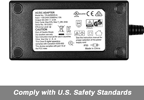 Miniatura 6 de Fuente de alimentación reclinable, transformador universal de conmutación de anillo magnético CA/CC, compatible con reclinadores adaptador de 29 V 2