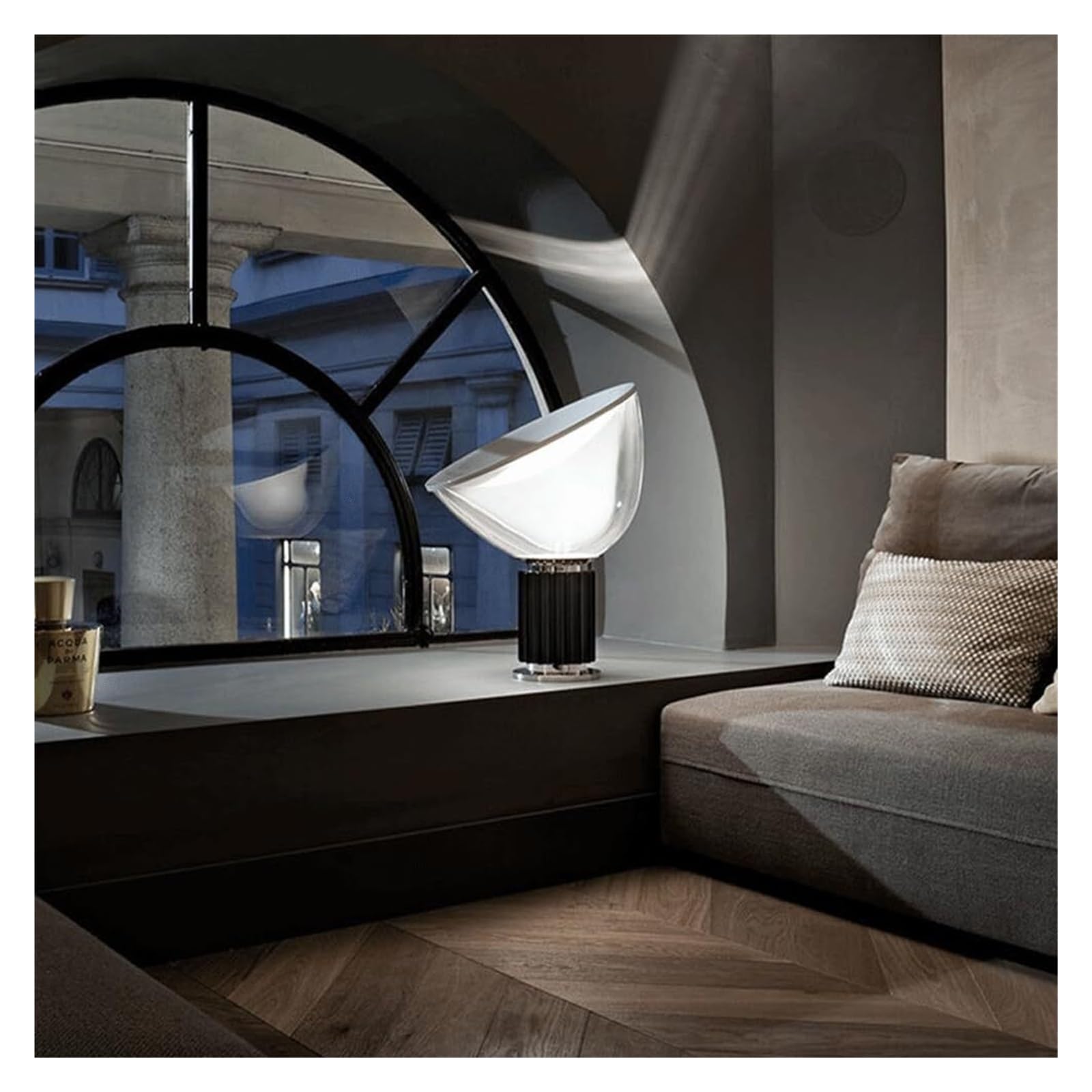 Tischlampe Lampada da scrivania moderna di metà secolo, semplice e creativa, in vetro, for studio, camera da letto, comodino, bar, ristorante, reception Lampada tavolo