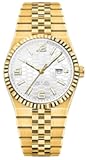 Men's Watch Quartz Luminous Date Fashion Waterproof Watch Classic Dress Stainless Steel Watches for Men