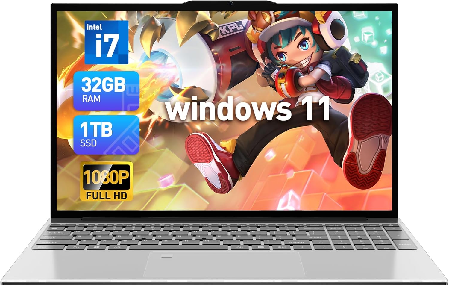 2025 Latest 15.6” for Windows 11 Laptop Computer, Core i7-6500U Laptop 32GB DDR4 1TB SSD, FHD IPS Display & Backlit Keyboard, Webcam, Fingerprint Unlock, 5G Wi-Fi, BT5.2, HDMI, USB3.0 2025 Latest 15.6” for Windows 11 Laptop Computer, Core i7-6500U Laptop 32GB DDR4 1TB SSD, FHD IPS Display & Backlit Keyboard, Webcam, Fingerprint Unlock, 5G Wi-Fi, BT5.2, HDMI, USB3.0